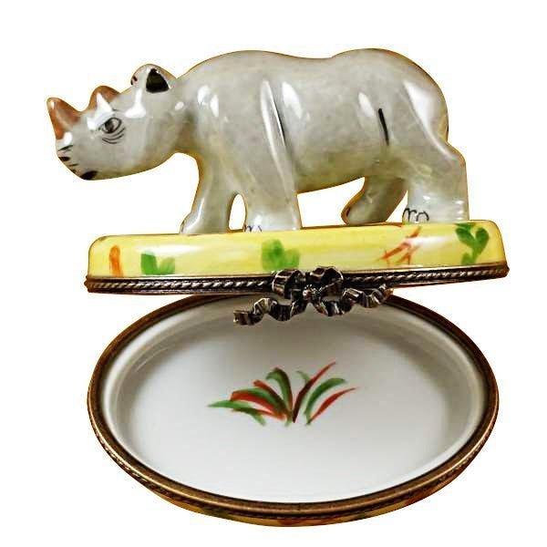 Rhinoceros Limoges Box for Collectors, view 2