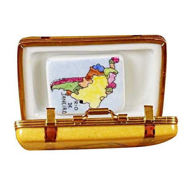 Rio Suitcase Limoges Box for Travel Collectors Gift, view 2