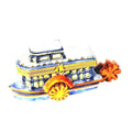 Limoges Boutique presents the River Boat, a genuine Limoges box painted by hand in France