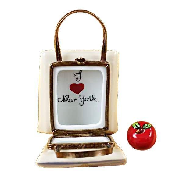 A thoughtful gift for Francophiles: the Rockefeller Shopping Bag with Apple York Limoges box