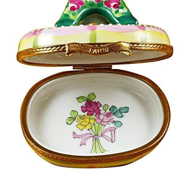 Treasured French collectible: Romantic Eiffel Tower Limoges box, painted by hand