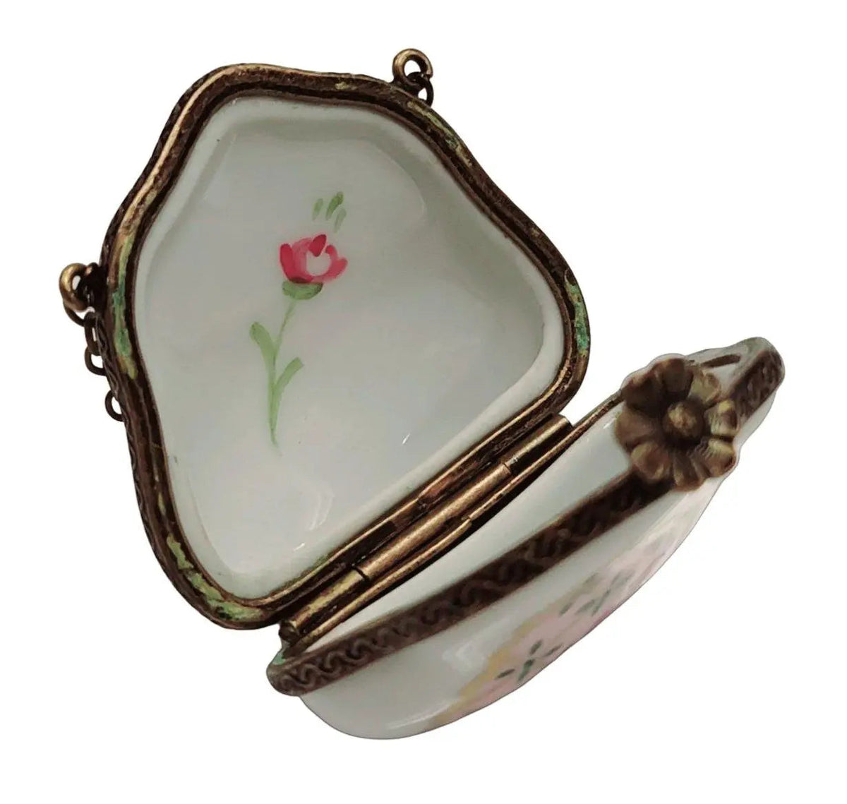 Purse Rose Pink Special Limoges Box, view 5
