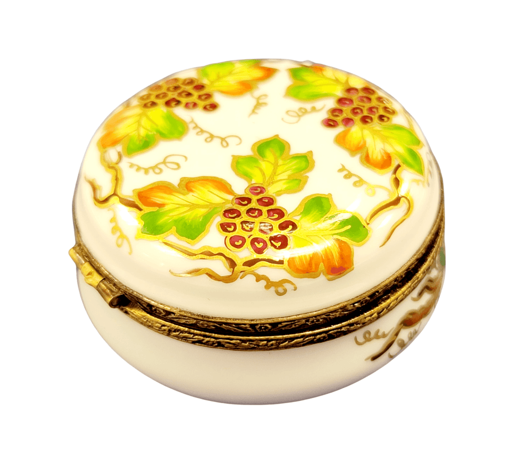 Round W Grapes Limoges Box for Collectors, view 5