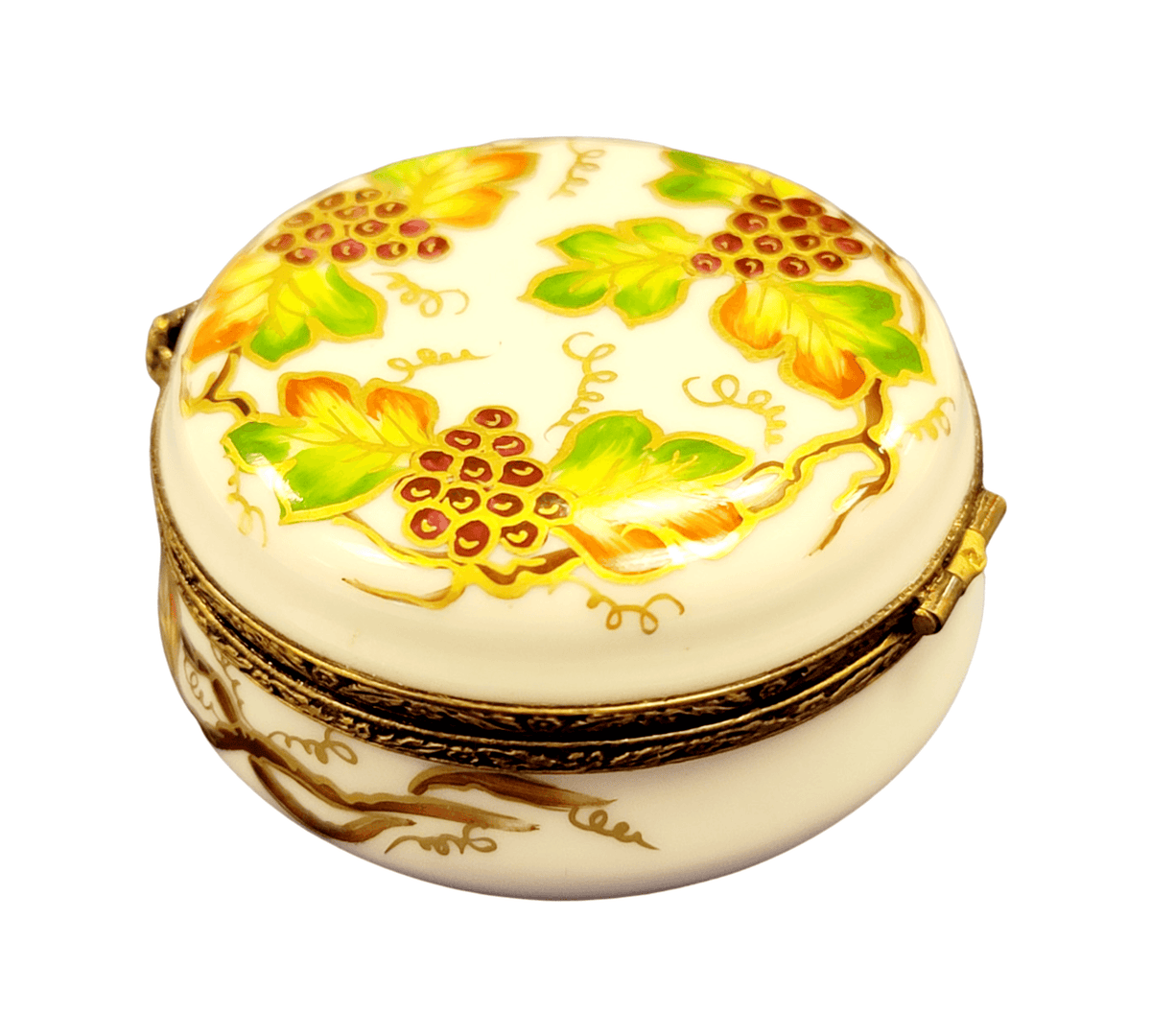 Round W Grapes Limoges Box for Collectors, view 6