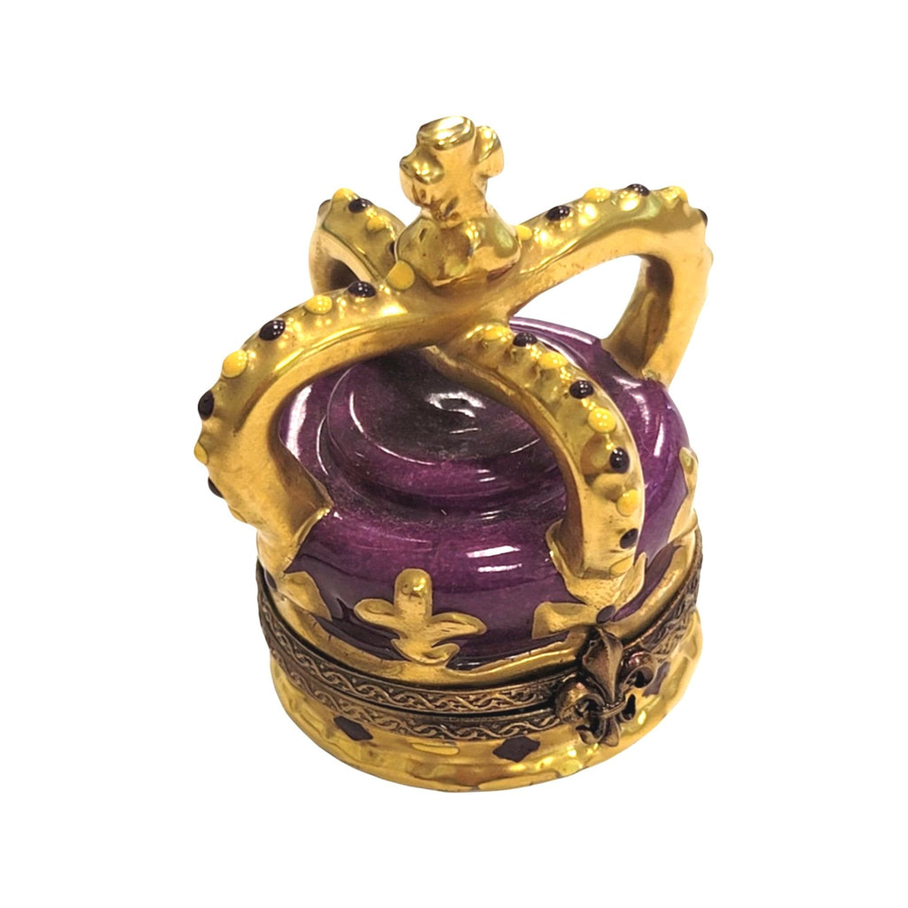 Royal Crown Limoges Box Figurine, a hand-painted Limoges porcelain gift