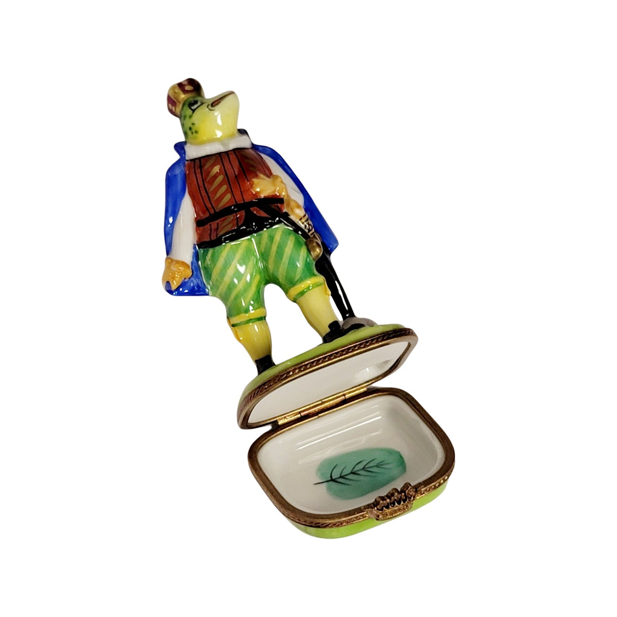 Prince Frog Porcelain Limoges Porcelain Art Object for Collectors, view 2