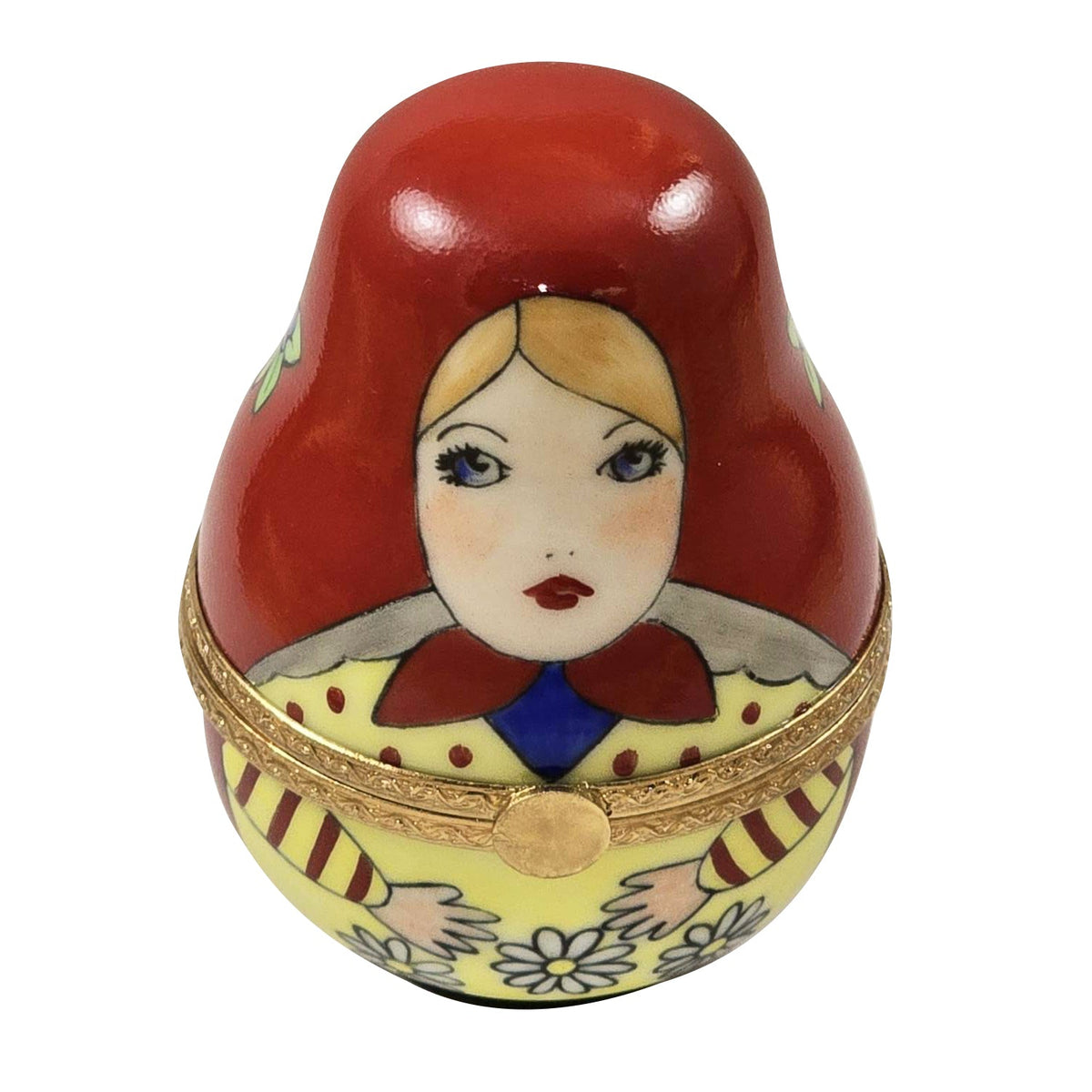 A thoughtful gift for Francophiles: the Russian Dolls 3 Red Scarf Limoges box
