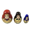 Russian Dolls 3 Red Scarf Limoges Box, a hand-painted Limoges porcelain gift