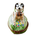 Authentic Rochard Saint Bernard Limoges box, hand-painted in France, from Limoges Boutique