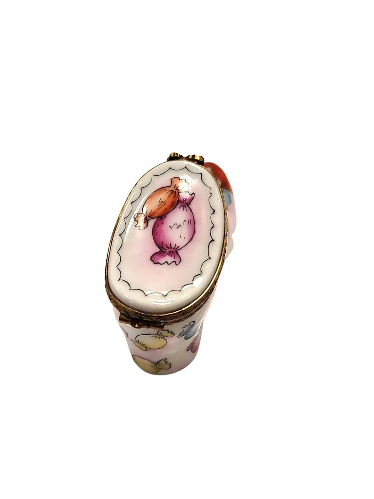Santa Boot Shoe with Candy Fashion Limoges box painted by hand in Limoges, France, a gift to treasure