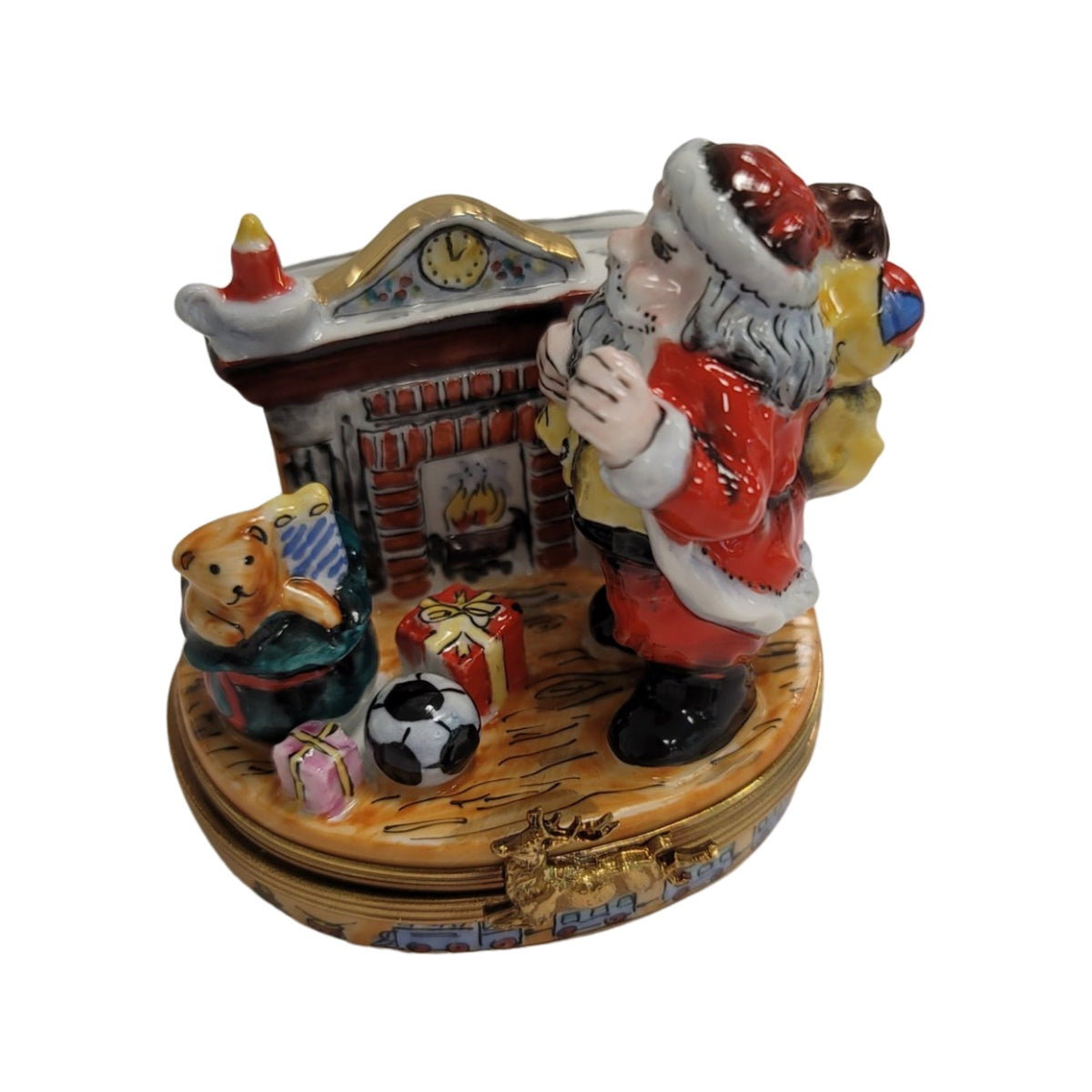 Santa Fireplace Figurine Limoges Box, view 10