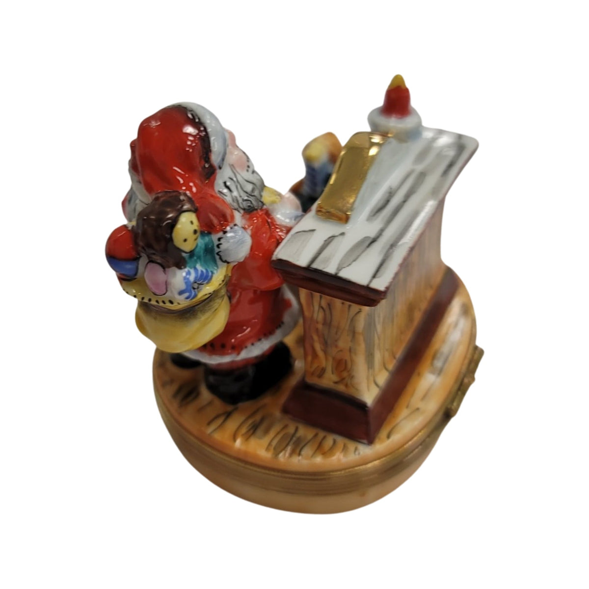 Santa Fireplace Figurine Limoges Box, view 5