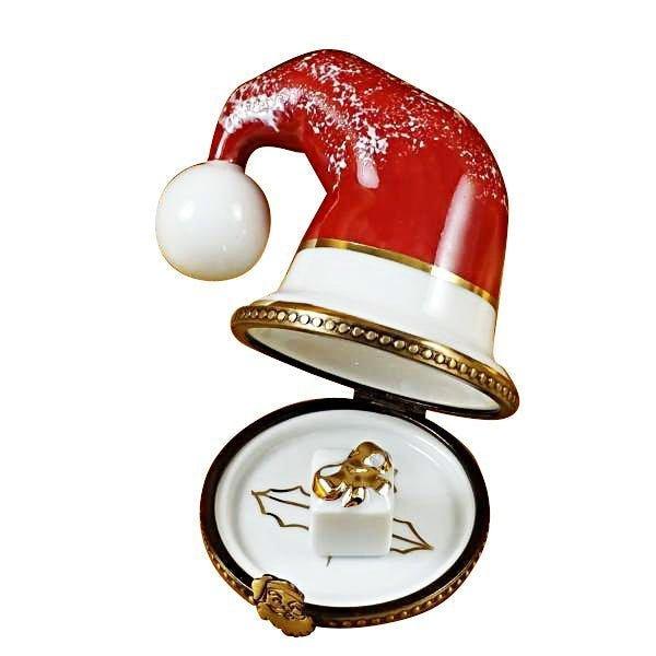 Santa Hat with Present Limoges Box for Holiday Cheer, view 2