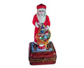 Santa Old Fashion Limoges Box Figurine, a hand-painted Limoges porcelain gift
