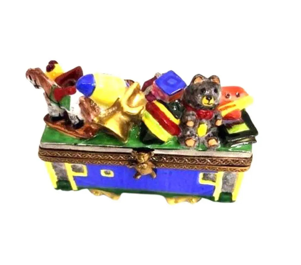 2 Piece Santa Train Christmas Limoges Box Figurine, view 10