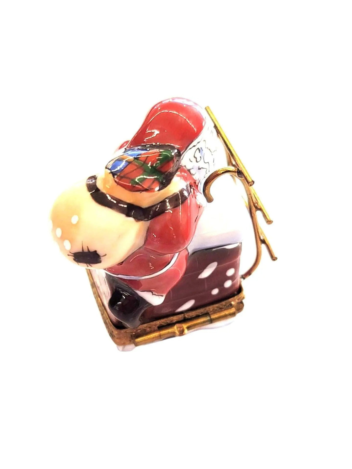 Santa on Chimney Limoges box, an heirloom-quality piece for collectors