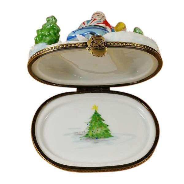 Santa on Snowmobile Limoges Box for Holiday Cheer, view 2