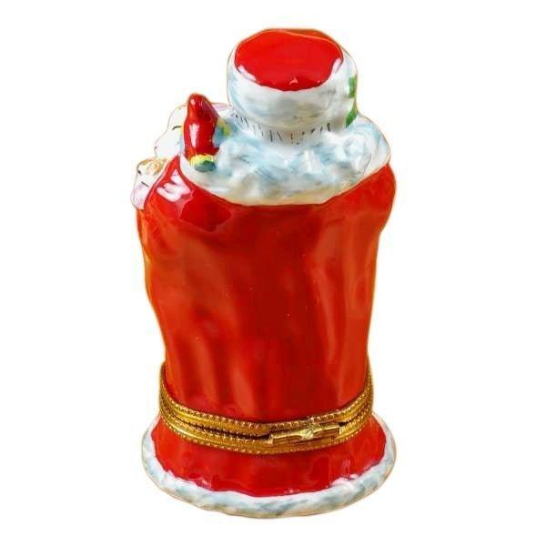 Santa with Animals Limoges Box for Holiday Decor Collectible, view 3