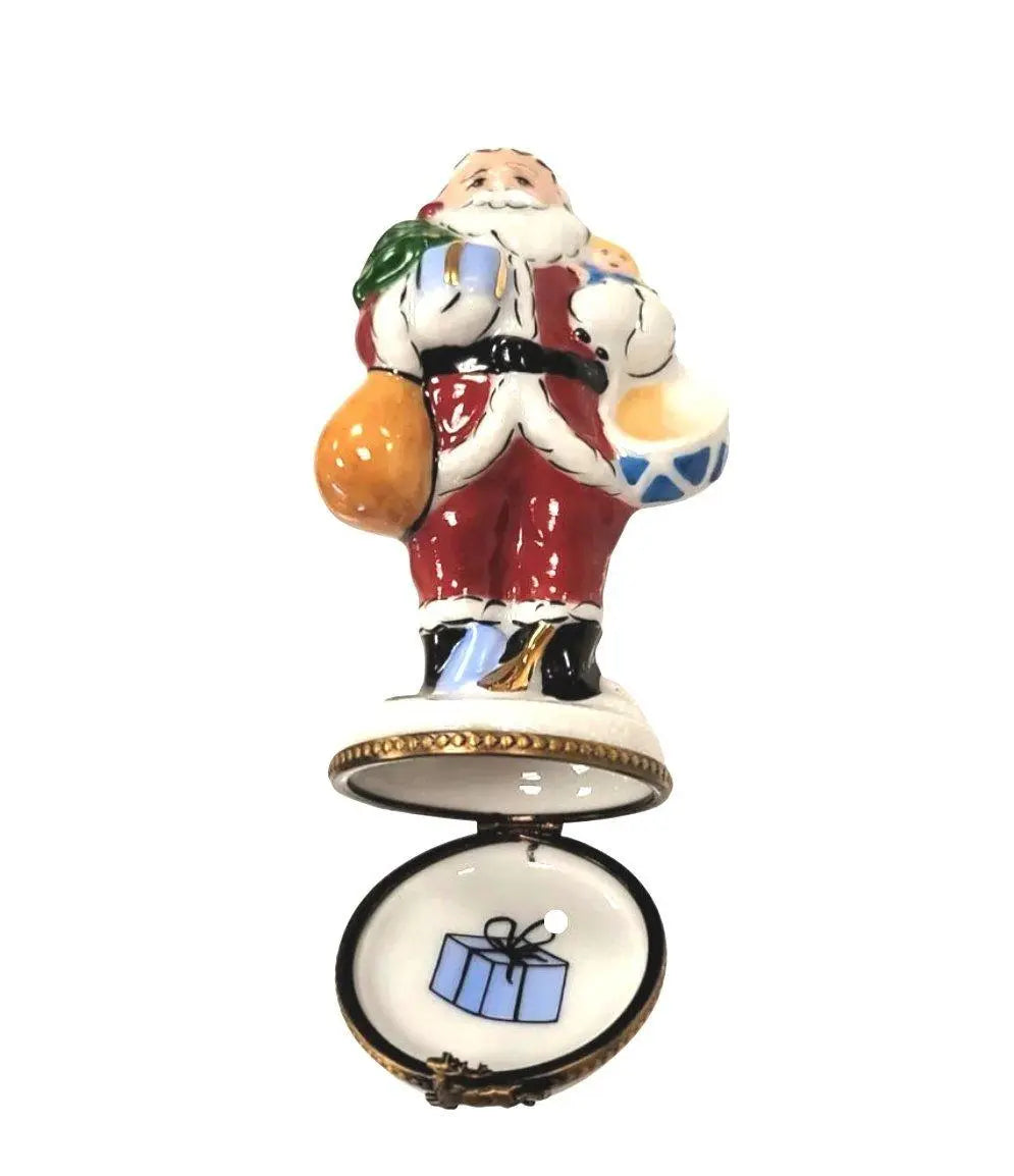 Hand-painted Santa Tree for Cheer Limoges box, French artistry for lovers of fine art