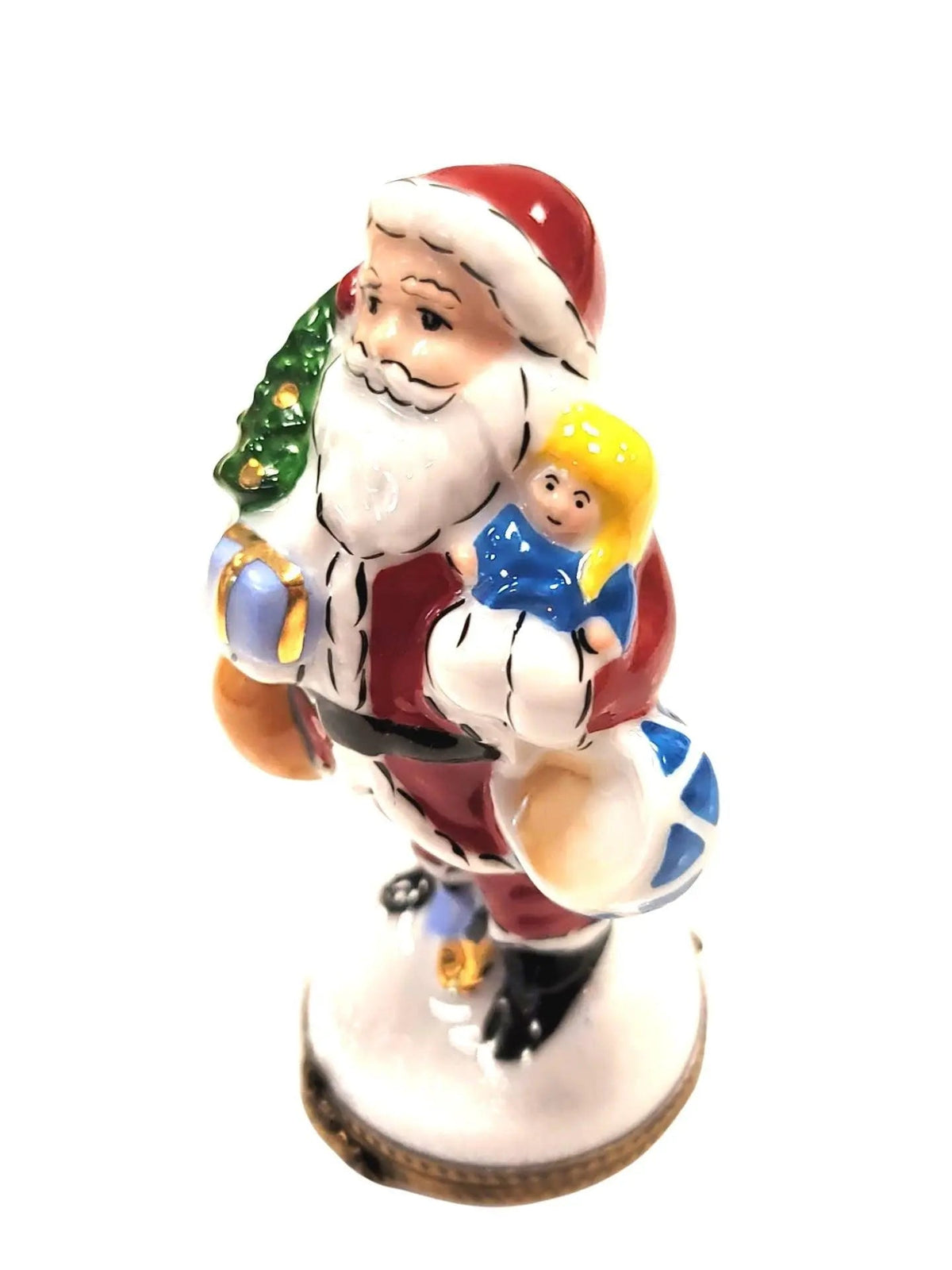 Santa Tree for Cheer Limoges box painted by hand in Limoges, France, a gift to treasure