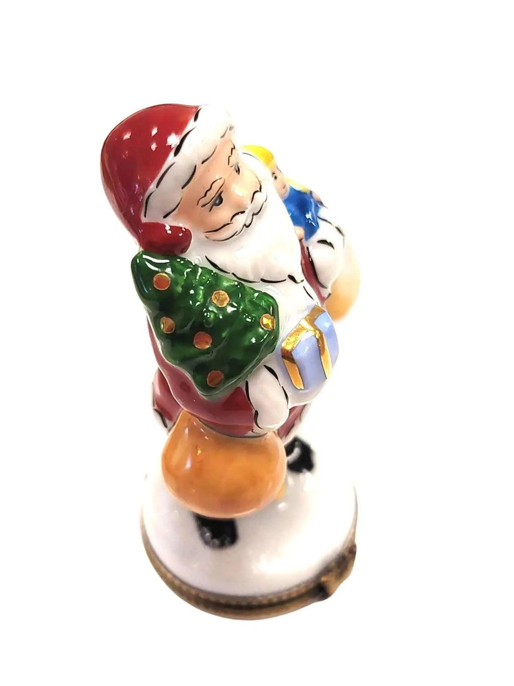 Santa Tree Gifts, Well Detailed Limoges Box for Cheer, view 4