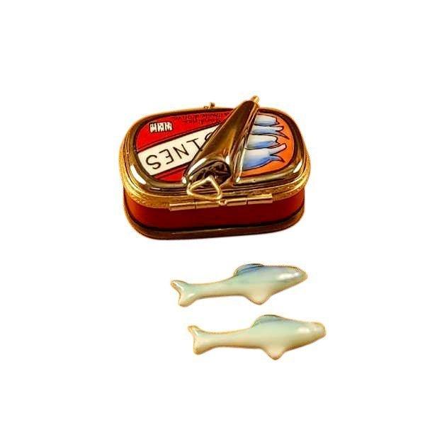 Sardine Box with Sardines Limoges Box, view 3