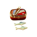 Sardine Box with Sardines Limoges Box, a hand-painted Limoges porcelain gift