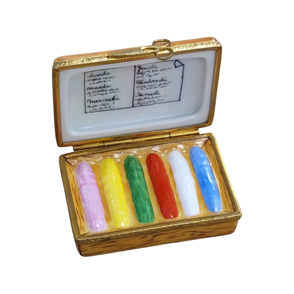 Charming School Chalk Board for Teachers Limoges box painted by hand in Limoges, France, a gift to treasure