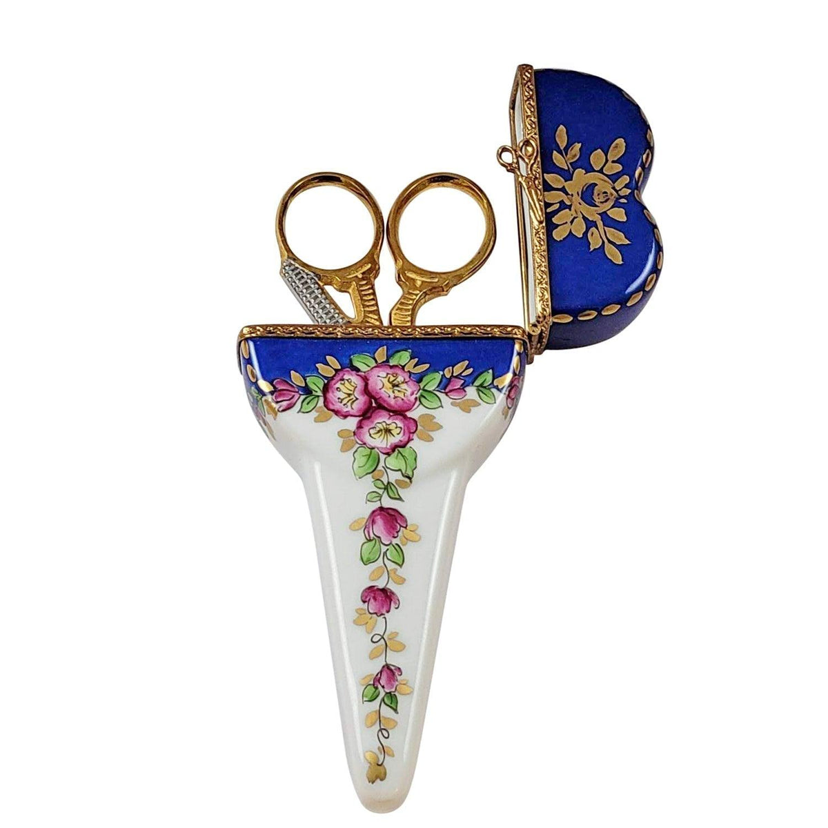 Scissors Case with Scissors Limoges Box, view 2