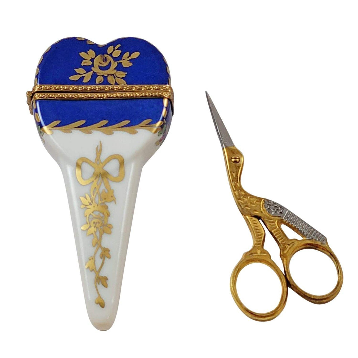 Scissors Case with Scissors Limoges Box, view 4