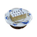 Senorita Pastry on Plate Figurine, a hand-painted Limoges porcelain gift