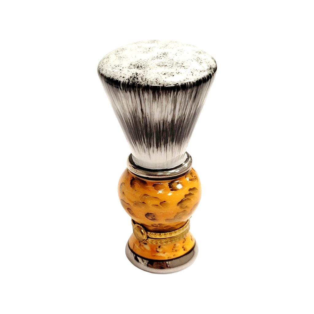 Shaving Brush Brown Limoges Box Gift for Collectors, view 4