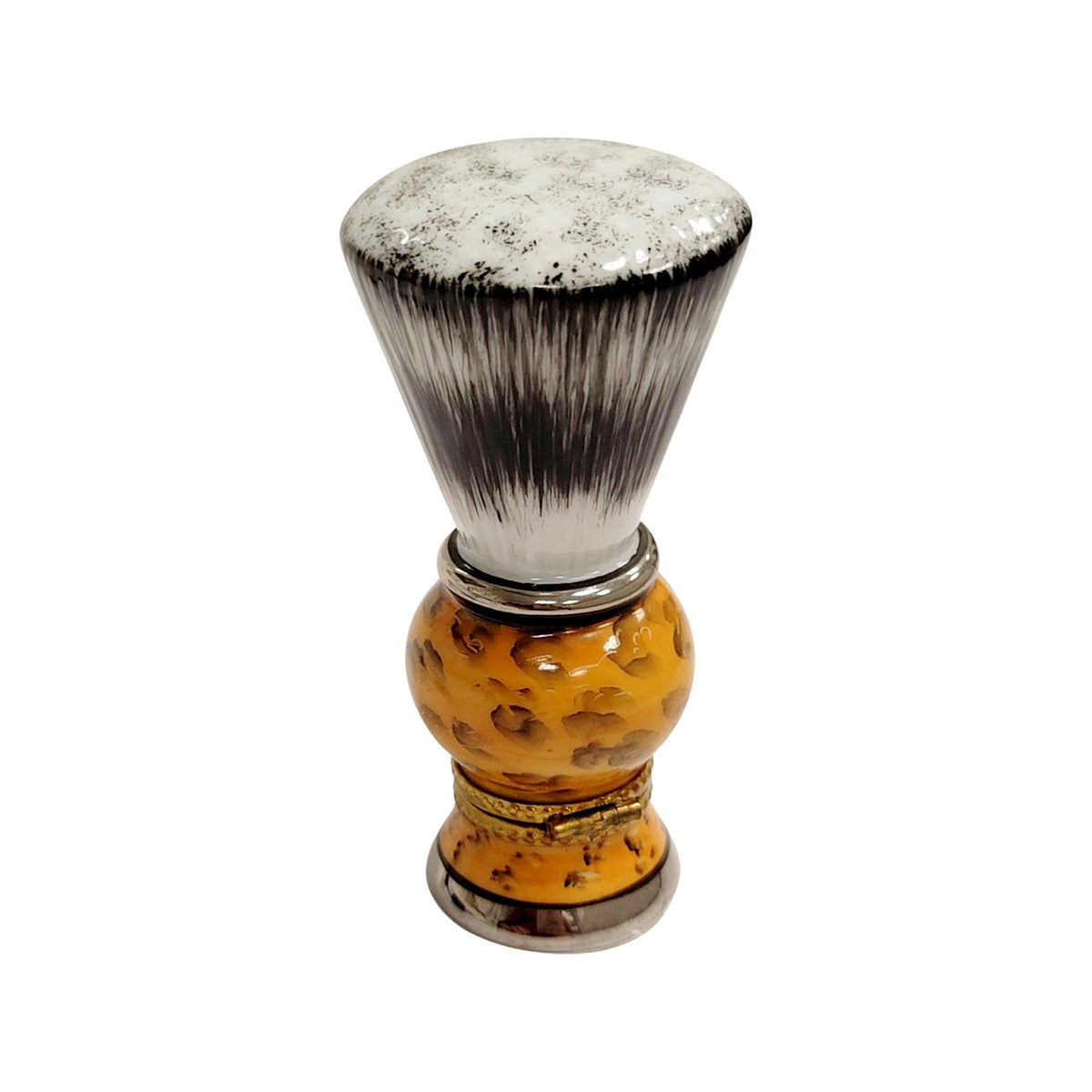 Shaving Brush Brown Limoges Box Gift for Collectors, view 5