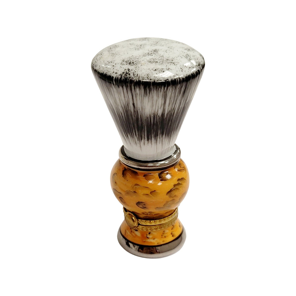 Shaving Brush Brown Limoges Box Gift for Collectors, view 6