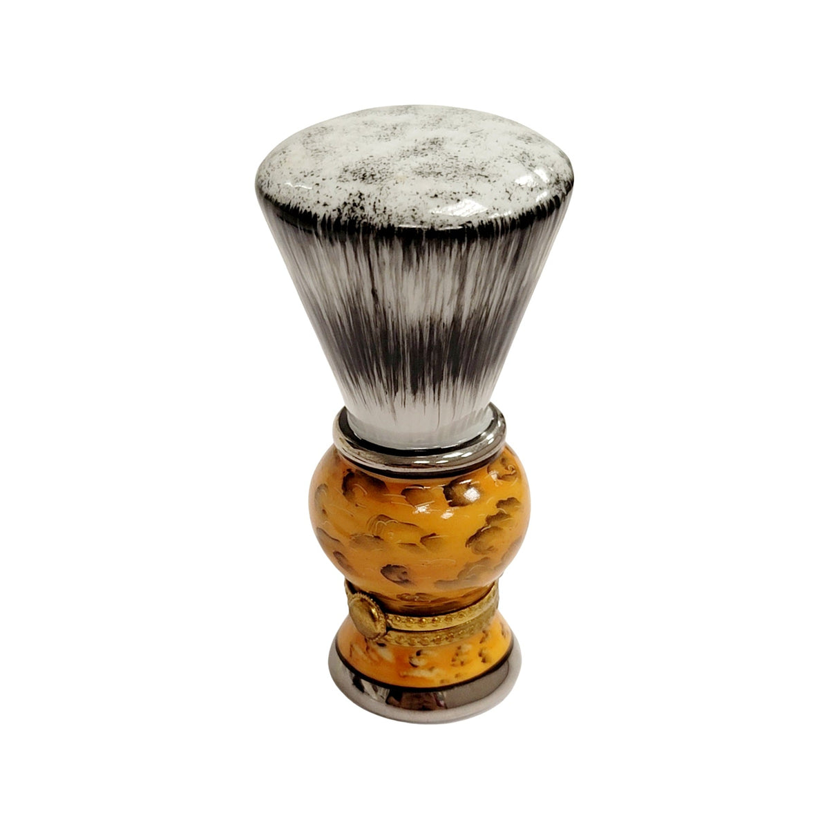 Shaving Brush Brown Limoges Box Gift for Collectors, view 6