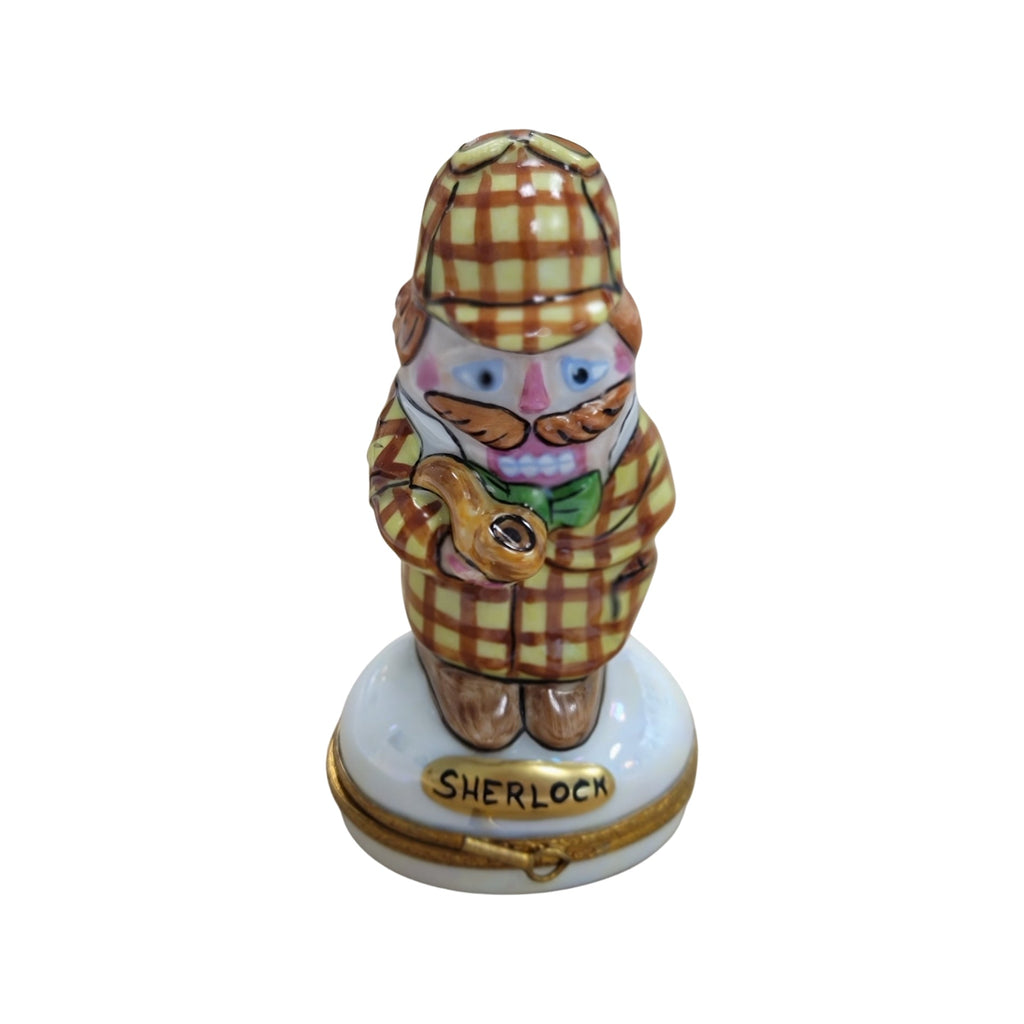 Sherlock Detective Figurine Limoges Box for Collectors, view 4
