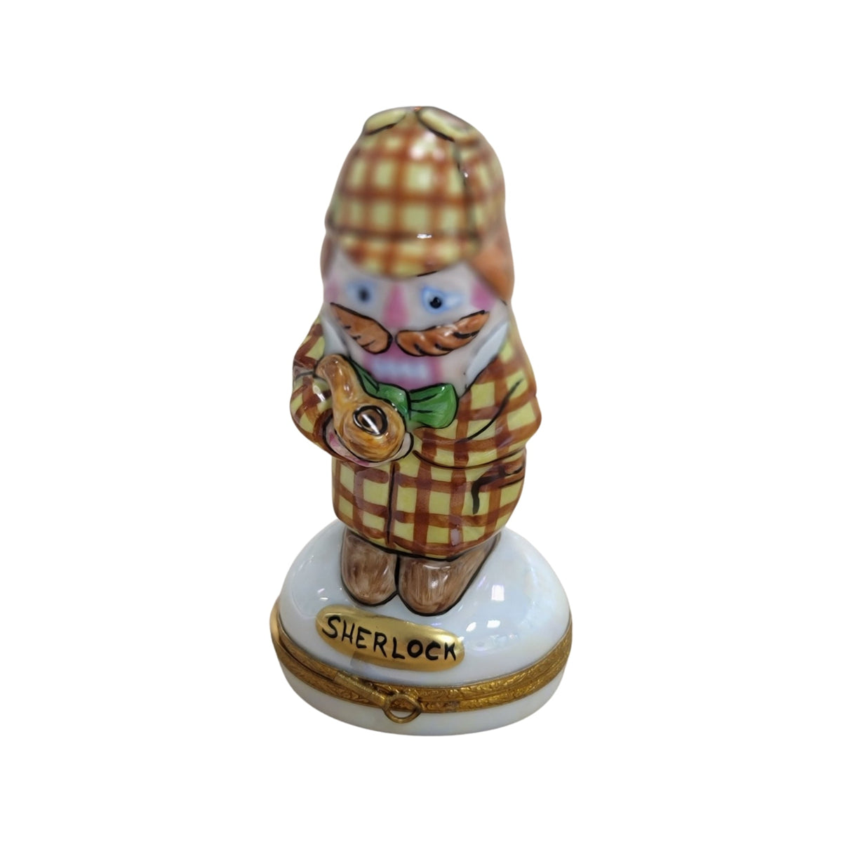 Sherlock Detective Figurine Limoges Box for Collectors, view 5