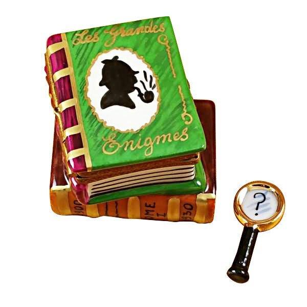 Genuine Rochard Sherlock Holmes Limoges box painted by hand in France, from Limoges Boutique