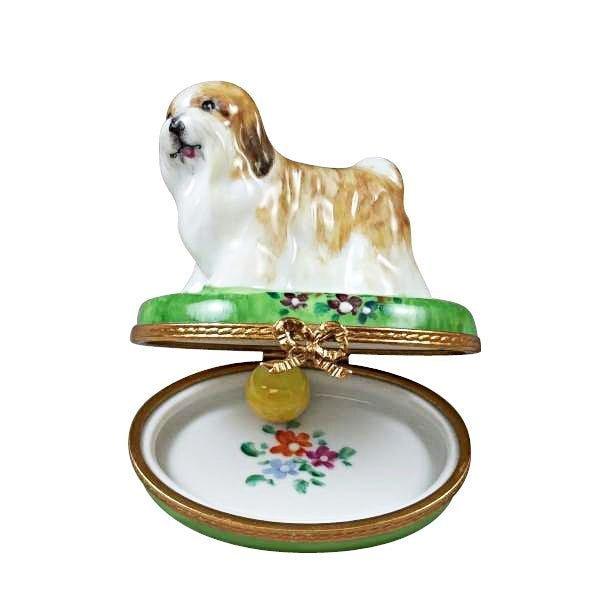 Shih Tzu Brown Limoges box, an heirloom-quality piece for collectors