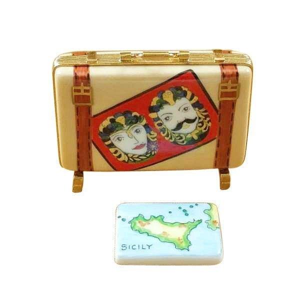 Sicily Suitcase Limoges Box for Collectors, view 2