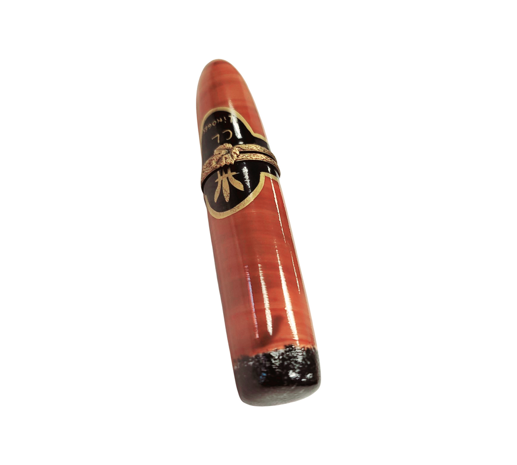 Hand-painted Single Cigar Limoges box, French artistry for lovers of fine art