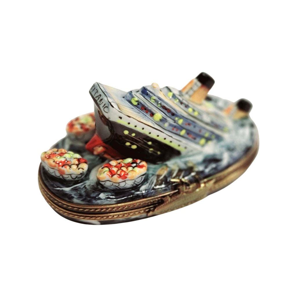 Sinking Titanic Limoges Box for Collectors, view 4