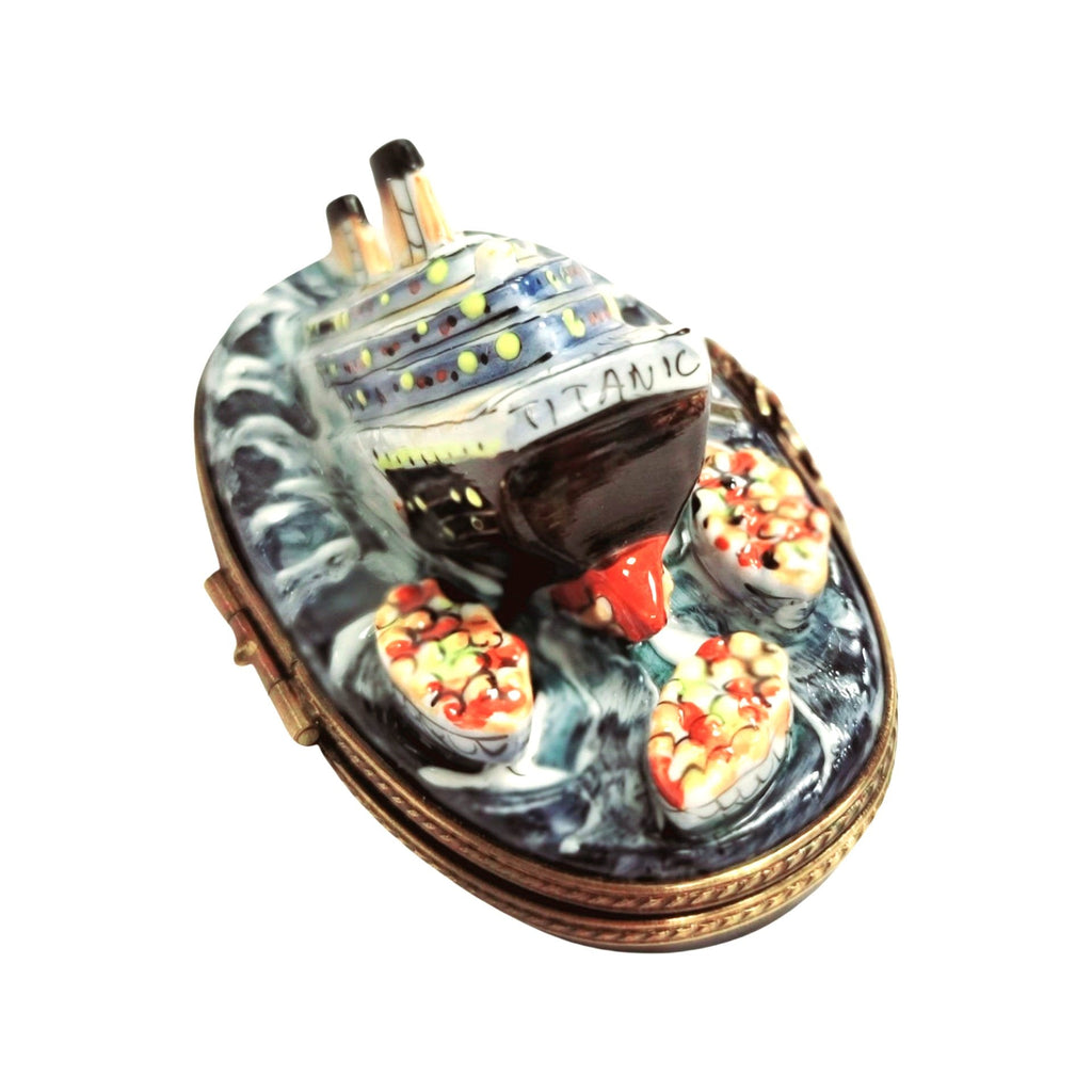 Sinking Titanic Limoges Box for Collectors, view 7