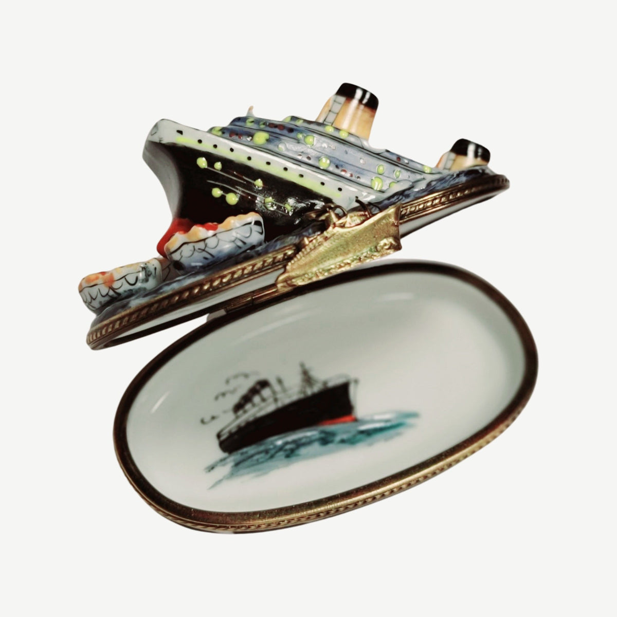 Sinking Titanic Limoges Box for Collectors, view 9