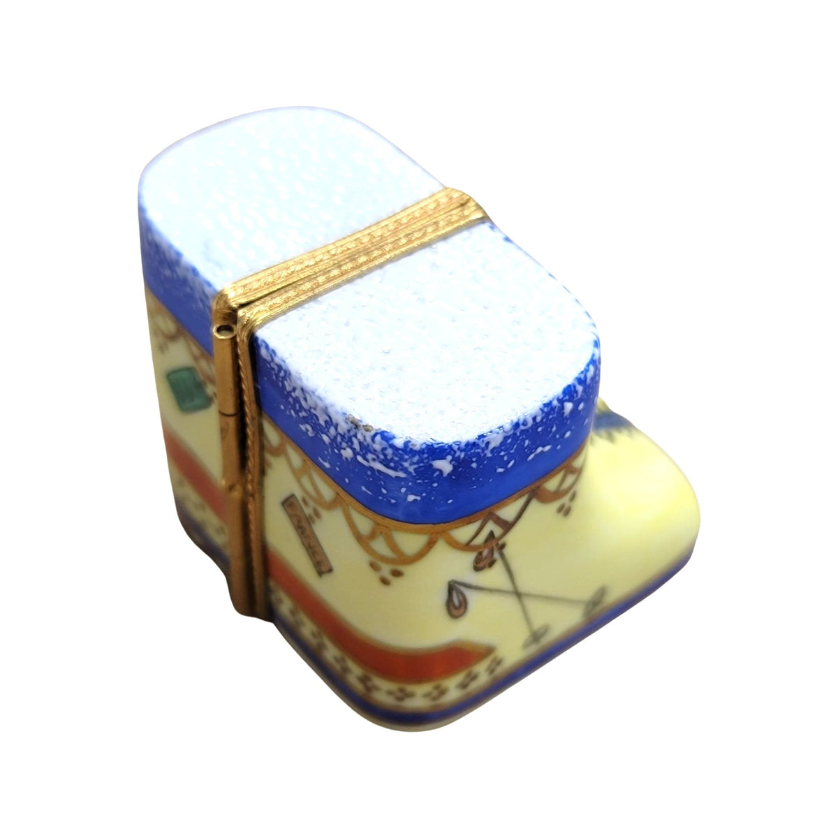 Ski Boots in Case Skiing Skier Limoges Box Figurine, view 4