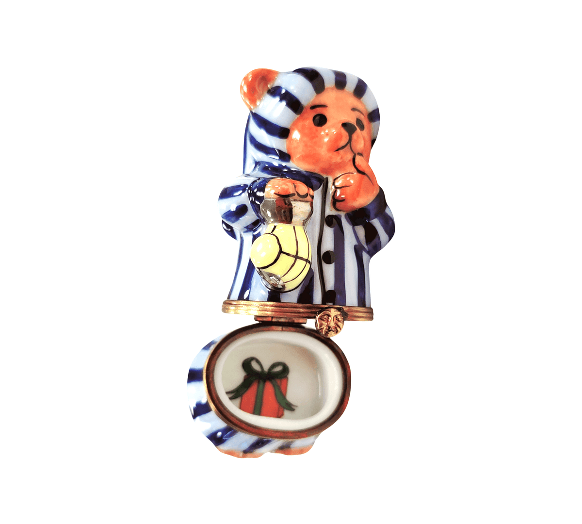 Sleepy Time Teddy Bear Limoges Box Figurine for Collectors, view 2
