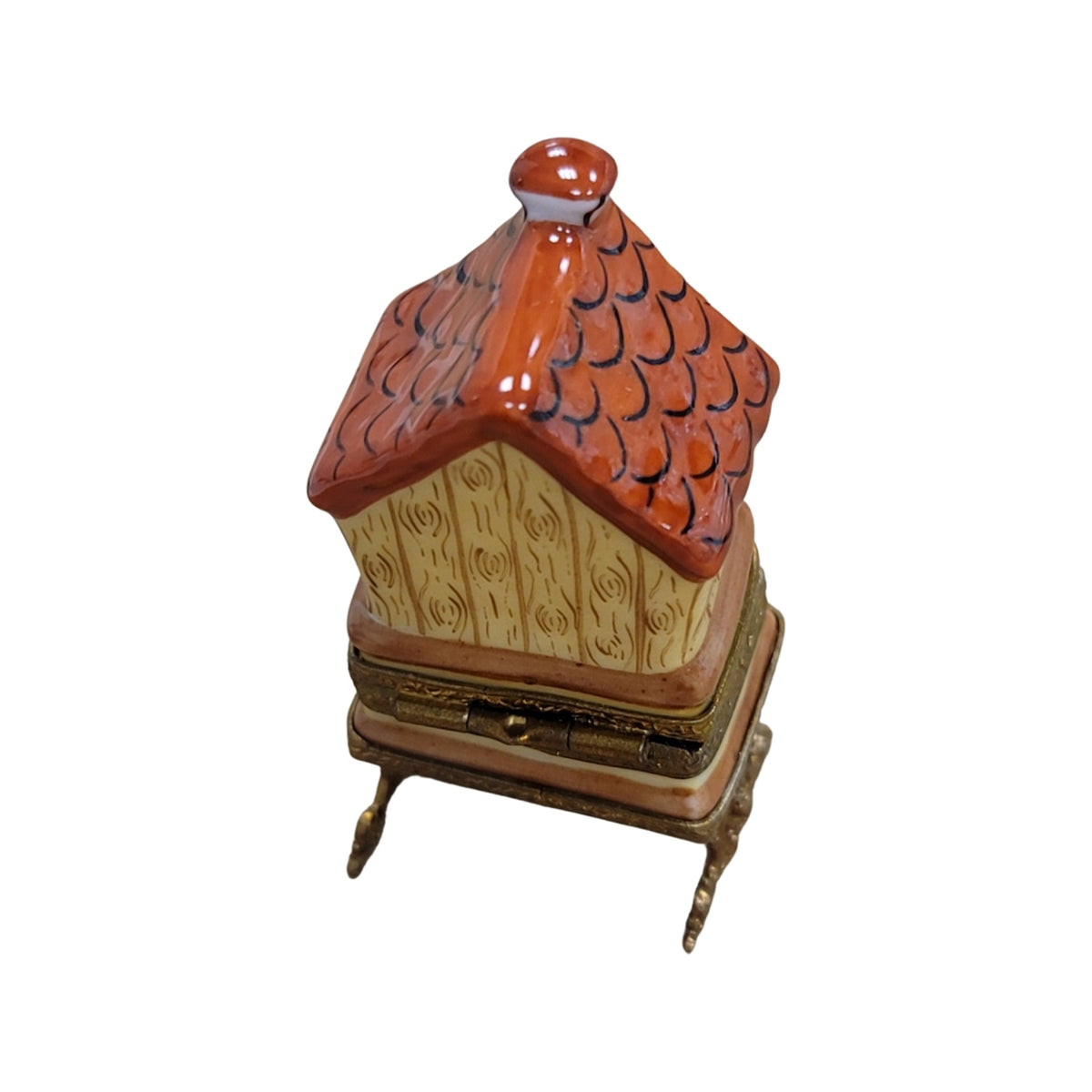 Small Bird House Porcelain Art Object Gift, view 3