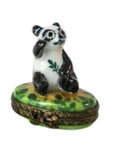 Limoges Boutique presents the Small Panda Bear, a genuine Limoges box painted by hand in France