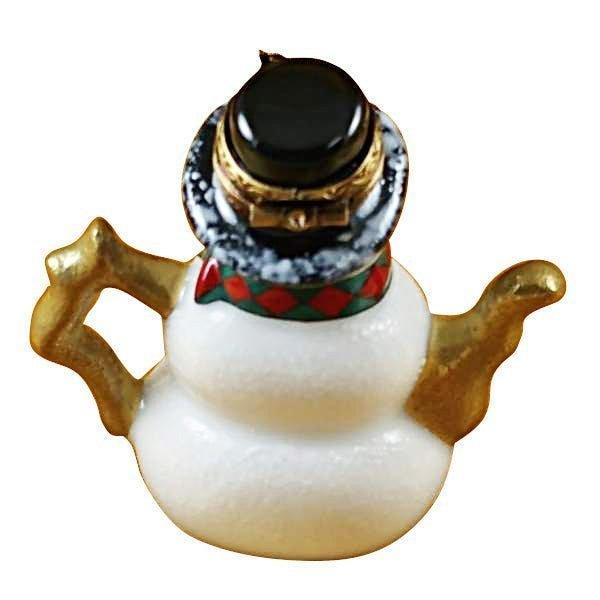Snowman Teapot Limoges Box for Holiday Cheer Gift, view 3