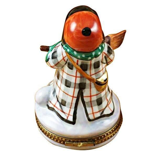 Snowman with Coat Holiday Limoges Box, view 2